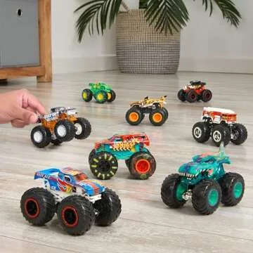 Exciting Hot Wheels Monster Trucks Live 8-Pack for Kids - 1:64 Scale