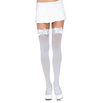 Leg Avenue Satin Bow Thigh Highs for Stylish Comfort