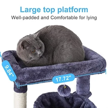 Hey-brother Cat Tree with Toy for Indoor Cats