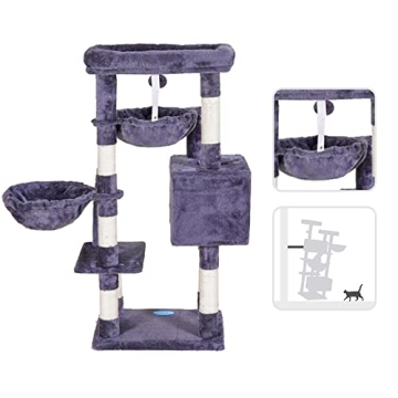 Hey-brother Cat Tree with Toy for Indoor Cats