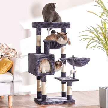 Hey-brother Cat Tree with Toy for Indoor Cats
