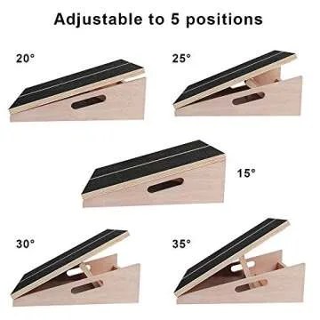 Adjustable Wooden Slant Board - Enhance Your Stretching Routine