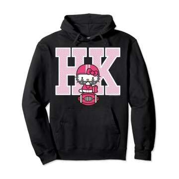 Hello Kitty Football Spirit Hoodie Pullover Hoodie