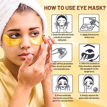 POSTA 24K Gold Eye Mask - Luxury Under Eye Treatment