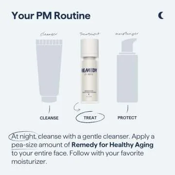 Remedy for Healthy Aging - Anti-Aging Treatment for Wrinkles, Uneven Texture & Tone with Retinaldehyde, Argireline, Matrixyl 3000, Glycolic Acid, Ferulic Acid - By Dermatologist Dr. Shah