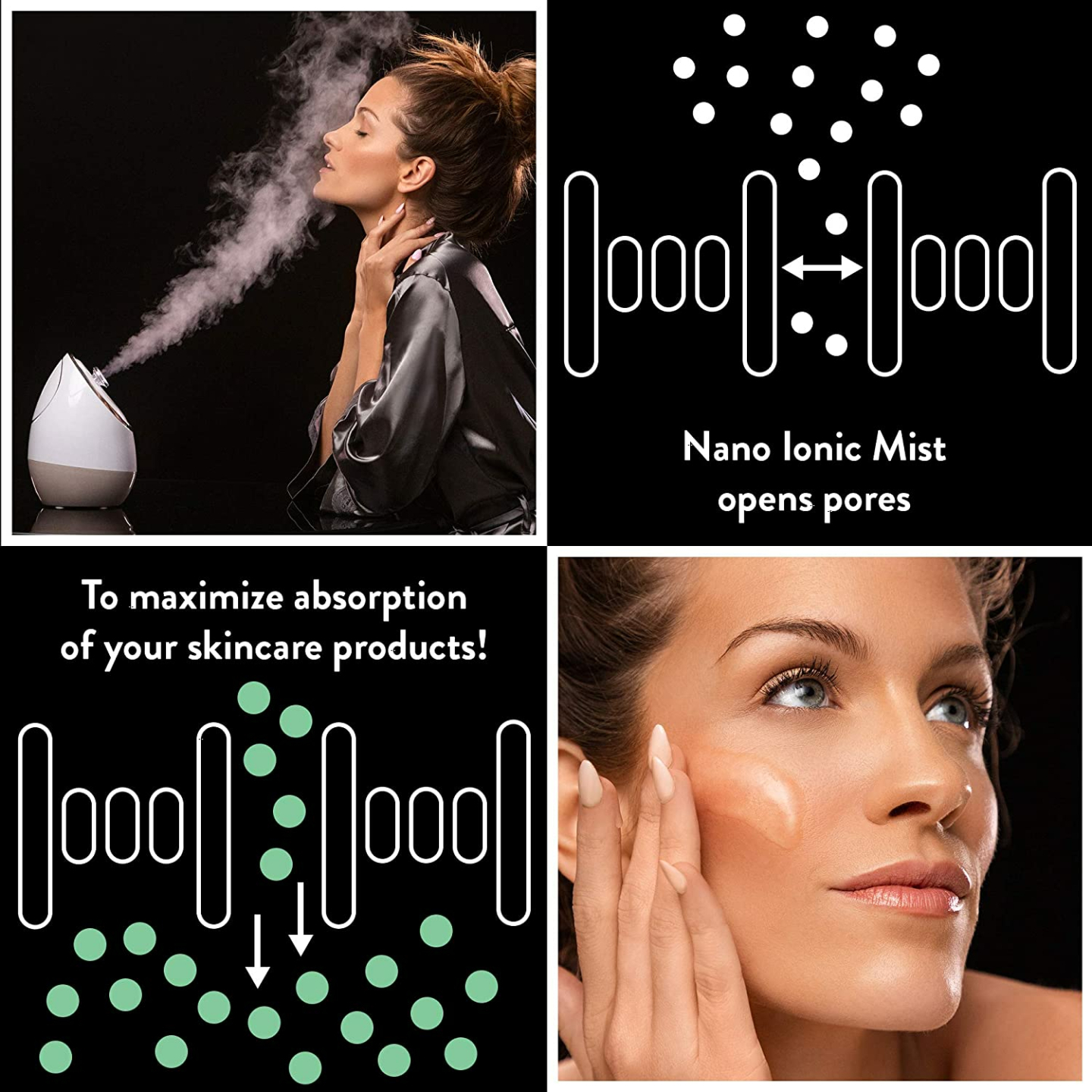 Nano Ionic Facial Steamer for Skin Hydration