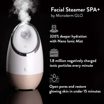 Nano Ionic Facial Steamer for Skin Hydration