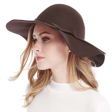 Elegant Wool Floppy Hat for Stylish Sun Protection