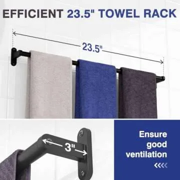 Top Powools Towel Rack - Rustproof, Durable, Versatile