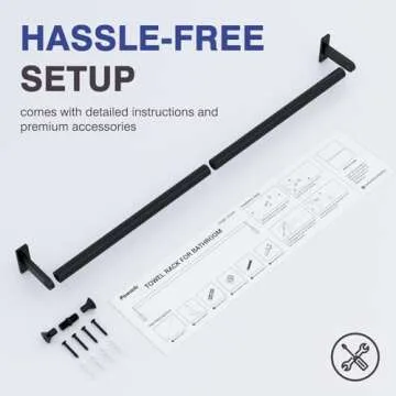 Top Powools Towel Rack - Rustproof, Durable, Versatile