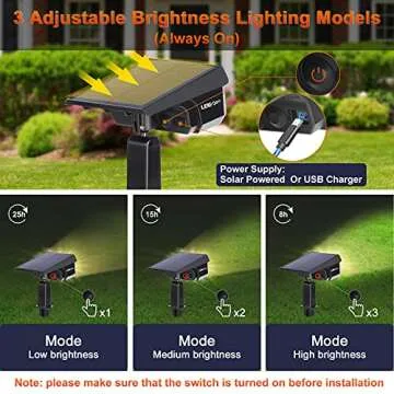 LEREKAM 40 LEDs Spotlights,IP65 Waterproof Solar Powered Landscape Spotlights 2-in-1 Wall Light, Outdoor Landscaping Lights Auto On/Off for Yard Garden 2Pack Warm-White