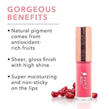 Vegan Strawberry Lip Gloss - High Shine & Hydrating