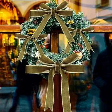 Jutom Vintage Velvet Ribbon 3 Rolls for Crafting and Decor