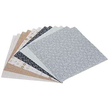 Scrapbook Customs Themed Paper Scrapbook Kit, Burlap & Lace, Blue,Navy, Original Version