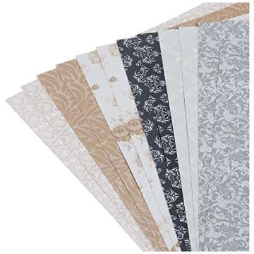 Scrapbook Customs Themed Paper Scrapbook Kit, Burlap & Lace, Blue,Navy, Original Version