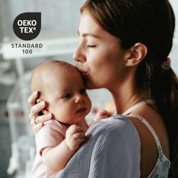 Muslin Receiving Blankets, Neutral Blanket Swaddling for Newborn Boys and Girls, 5 Pack Breathable and Skin-Friendly Swaddle Wrap for Infant Baby (Elegant Colors)