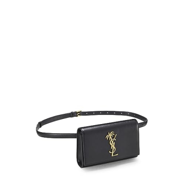 Yves Saint Laurent Palm Kate Belt Bag Black Calfskin 7in