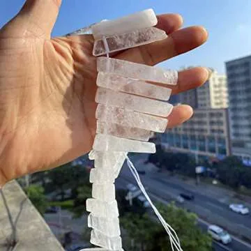 Real Clear Quartz Charms - 30+ Stone Pendants for Jewelry Making