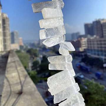 Real Clear Quartz Charms - 30+ Stone Pendants for Jewelry Making