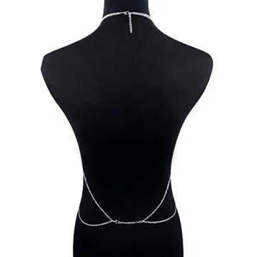 Unique JFORYOU Nipple Rings with Body Chain Jewelry