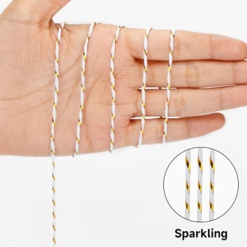 Versatile 328 Feet Gold Gift Twine for Every Occasion