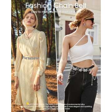 AWAYTR Western Turquoise Cowgirl Belt for Women