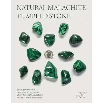 KALIFANO Tumbled Malachite Bundle - Healing Crystals for All