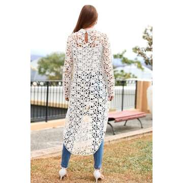 PRETTYGARDEN Women's Long Sleeve Round Neck High Low Asymmetrical Irregular Hem Casual Tops Blouse S...