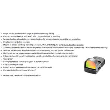 Precision with Burris FastFire III Red Dot Sight