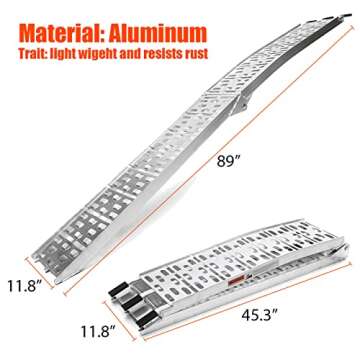 TOOCAPRO Heavy-Duty Loading Ramps for Safe Transport