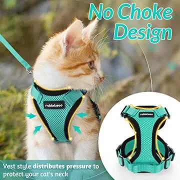 rabbitgoo Cat Harness - Safe, Adjustable, Breathable, Escape Proof
