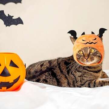 ALIBBON Cat Halloween Devil Hat for Cute Pets