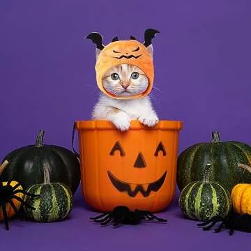 ALIBBON Cat Halloween Devil Hat for Cute Pets