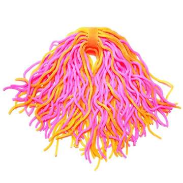 Mixed 5PC,11Inch Stretchy Spaghetti Ball,Fidget String Noodles Sensory Toy,Fiddle Autism Stress Toy,Pasta Autism,ADD,ADHD Classroom Tools,Early Childhood Education Toys (SN-MIX5)