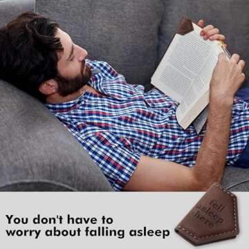 VELENTI Magnetic Bookmark - Faux Leather Magnetic Bookmark - Thoughtful Gift for Adult & Kid Booklovers - Cute Bookmark for Novel, Journal, Cookbook - Magnetic Bookmarks for Women, Men