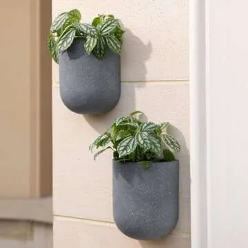 Stylish LA JOLIE MUSE Wall Hanging Planters Set of 2