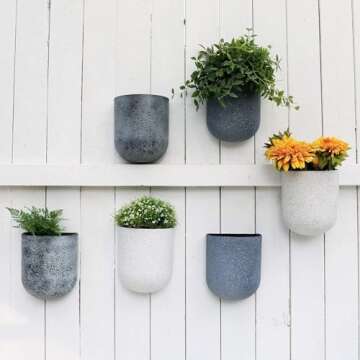 Stylish LA JOLIE MUSE Wall Hanging Planters Set of 2