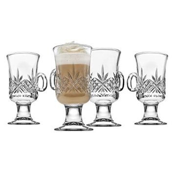 Godinger Dublin Irish Coffee Mugs Set of 4 for Elegant Drinks