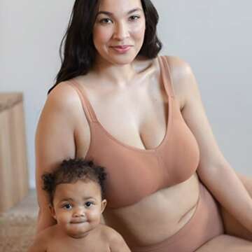 Bravado Designs Sustainable Everyday Bra - Smoothing Seamless Wire-Free Sculpt Bra in Lipstick M