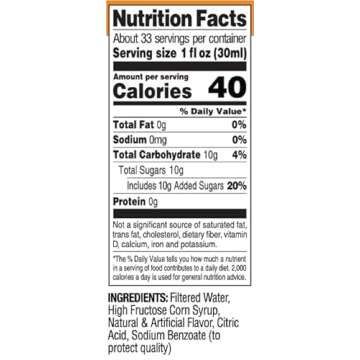 Triple Sec Syrup Non-Alcoholic (1 Liter) Sweet & Citrus Orange Flavor, Great for Cocktails, Mocktails + ATREVO™ Liquor Pourer Dispenser Bundle