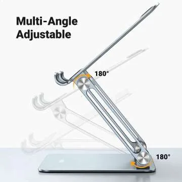 Adjustable Aluminum Tablet Stand Holder for Home Office