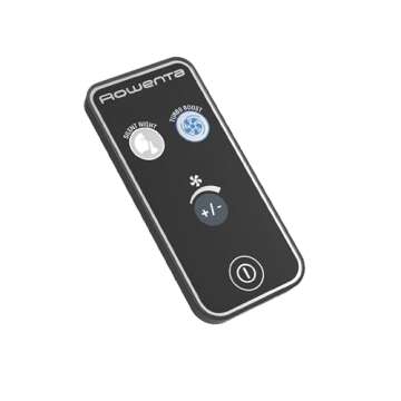 Rowenta, Desk Fan, Turbo Silence Table Fan with Remote, 18 Inches, Ultra Quiet Fan for Bedroom, Oscillating, Portable, 5 Speeds, Black, Indoor, VU2660