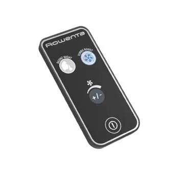 Rowenta, Desk Fan, Turbo Silence Table Fan with Remote, 18 Inches, Ultra Quiet Fan for Bedroom, Oscillating, Portable, 5 Speeds, Black, Indoor, VU2660