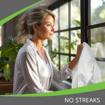 AERAI GROUP Microfiber Magic Streak Free Cleaning Cloth 10 Pack Clean Any Surface with Just Water Eco Friendly Perfect for Window, Mirror, Glass, Kitchen, Counters, Appliances, Car, Cycle, TV Screen