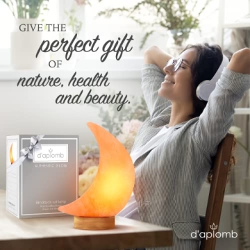 Authentic Himalayan Salt Lamp; Hand-Carved with Dimmer