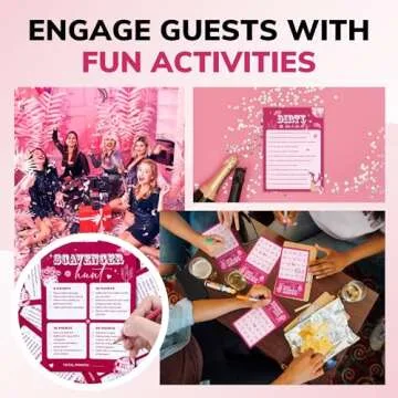 STOFINITY Funny Bachelorette Party Games - Scavenger Hunt, Bingo Card Games for Bridal Showers, Party Decorations