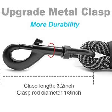 Mycicy Long Rope Dog Leash for Training, Recall & Agility - 12, 15, 22, 30, 50, 75, 100 ft Check Cor...