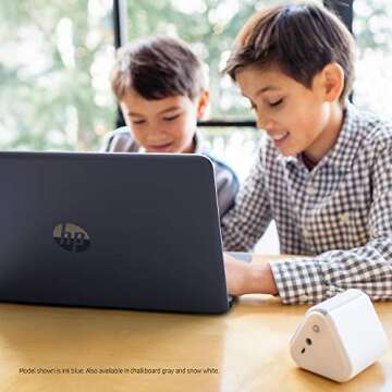 HP Chromebook 14-Inch Laptop with 180-Degree Hinge, Full HD Screen, AMD Dual-Core A4-9120 Processor, 4 GB SDRAM, 32 GB eMMC Storage, Chrome OS (14-db0050nr, Snow White)