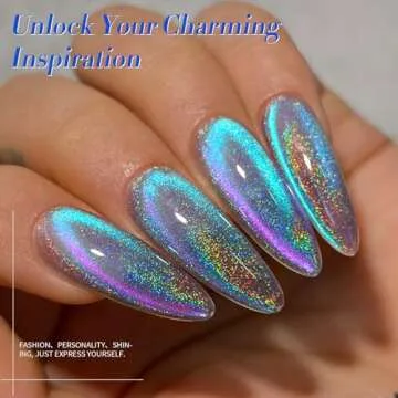 Born Pretty 9D Cat Magnetic Eye Gel Nail Polish Holographic Rainbow Gel Polish Blue Purple Soak Off U V LED Gel Polish Nail Art Design Manicure Salon DIY Home 15ML