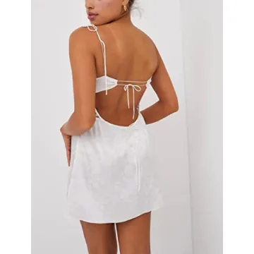 Elegant Women's Floral Lace Mini Dress for Summer Fun